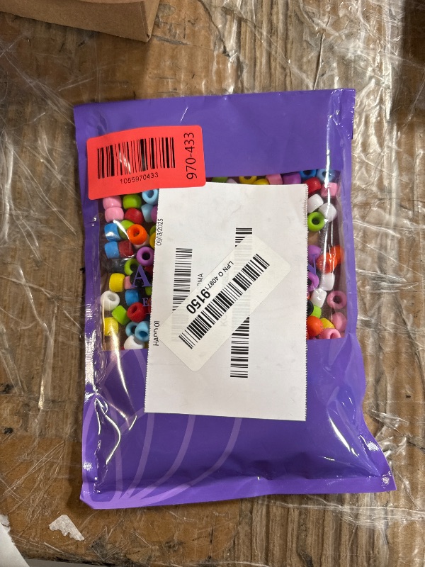 Photo 1 of (????) AUREHEN 300PCs Silicone Pony Beads 6 * 9mm Silicone Kandi Beads for Bracelet Making, Mixed Colors Soft Focal Bead for Hair Braiding, Pens, DIY Crafts, Key Chains Decor