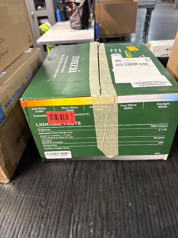 Photo 1 of (UNTESTED) zouzai 20 Pack 6 Inch Black Ultra-Thin LED Recessed Ceiling Light with Junction Box 5CCT Adjustable Dimmable Can-Killer Downlight - ETL and Energy Star Certified