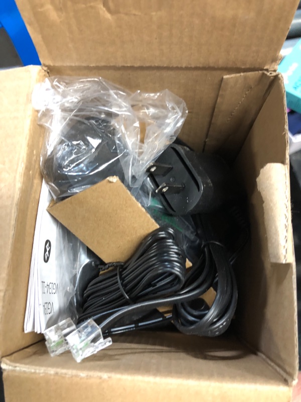 Photo 1 of [New] VTech VG134-11 DECT 6.0 Cordless Home Phone with Bluetooth Connection, Digital Answering Machine, Backlit Display,Full Duplex Speakerphone, Caller ID/Call Waiting,1000 ft Range (Black)