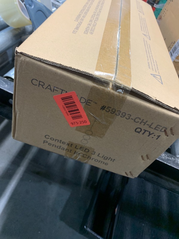 Photo 1 of ***FACTORY SEALED***Craftmade 59393-CH-LED Context Pendant, Chrome