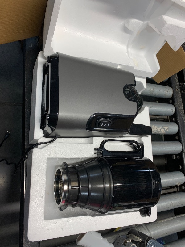 Photo 1 of ***(missing parts)***Juicer Machines with 5.4" Large Feed Chute, 400W Cold Press Juicer for Whole Vegetables and Fruits, Slow Masticating juicer Easy to Clean Juice Extractor Machine High Juice Yield(Titanium Gray)