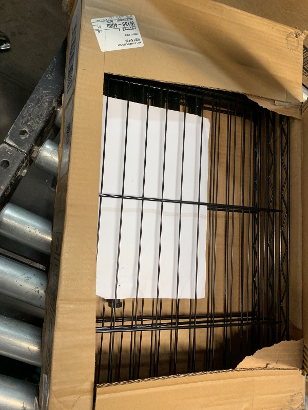 Photo 1 of (incomplete) Whitmor 3 Tier Storage Shelves, Heavy Duty with Wheels, Adjustable Wardrobe Rack, 400 lbs Capacity per Shelf