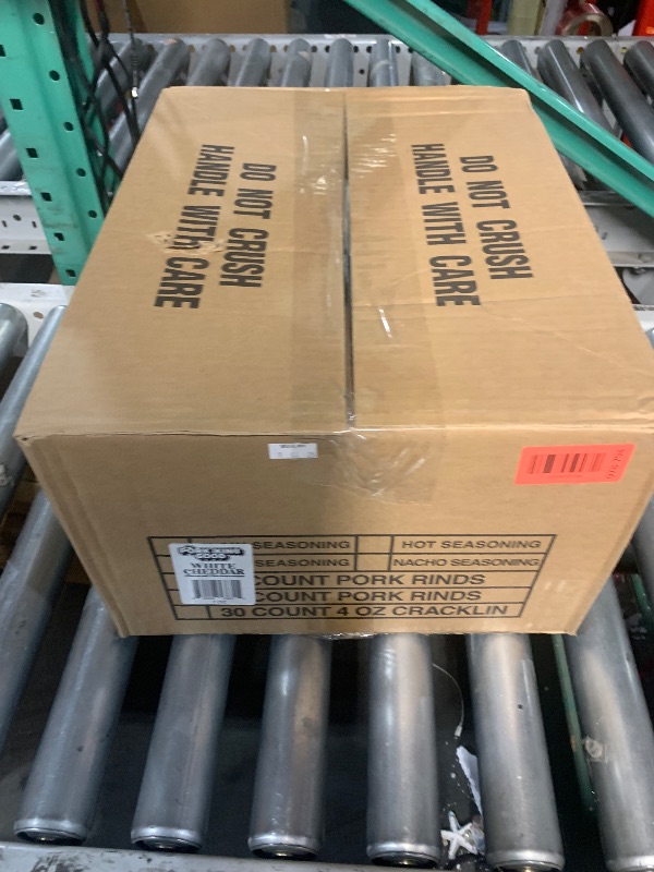 Photo 1 of Pork King Good Pork Rinds (Chicharrones) (White Cheddar, 7 OZ FAMILY SIZE)