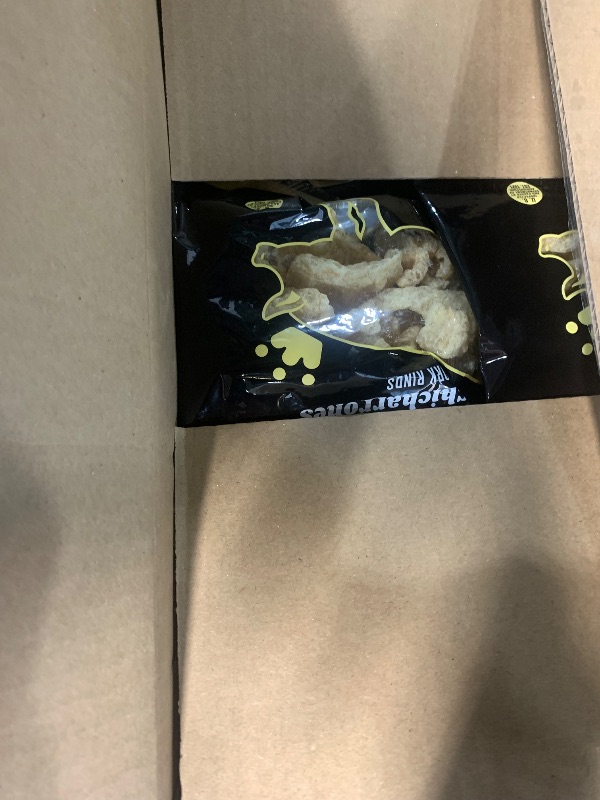 Photo 1 of Pork King Good Pork Rinds (Chicharrones) (White Cheddar, 7 OZ FAMILY SIZE)