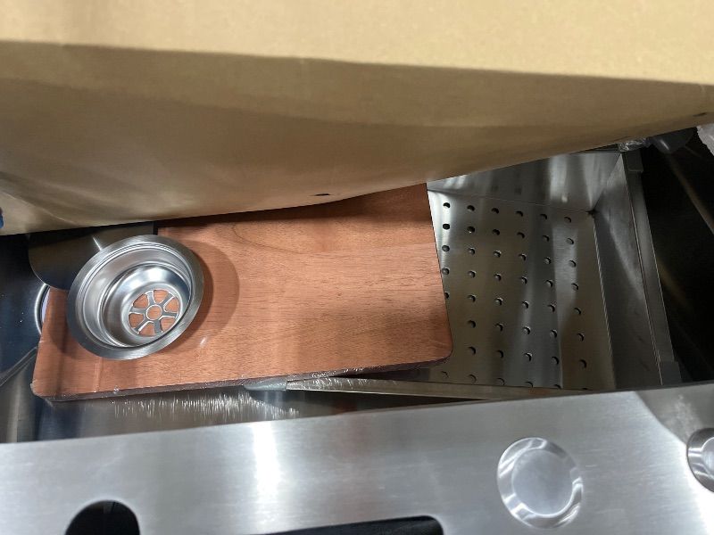 Photo 1 of ***STOCK PHOTO FOR REFERENCE ONLY***Ruvati 32-inch Rounded Corner Undermount Kitchen Sink Single Bowl – 16 Gauge Stainless Steel Kitchen Sink with Accessories and Brushed Finish hides scratches, Easy-to-Clean Undermount Sinks - RVH7400
Amazon's Choice