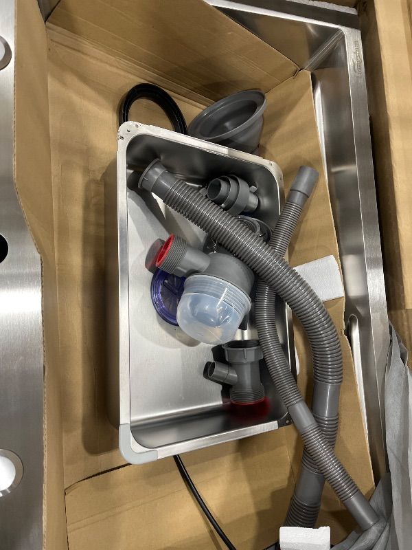 Photo 1 of ***STOCK PHOTO FOR REFERENCE ONLY***Ruvati 32-inch Rounded Corner Undermount Kitchen Sink Single Bowl – 16 Gauge Stainless Steel Kitchen Sink with Accessories and Brushed Finish hides scratches, Easy-to-Clean Undermount Sinks - RVH7400
Amazon's Choice