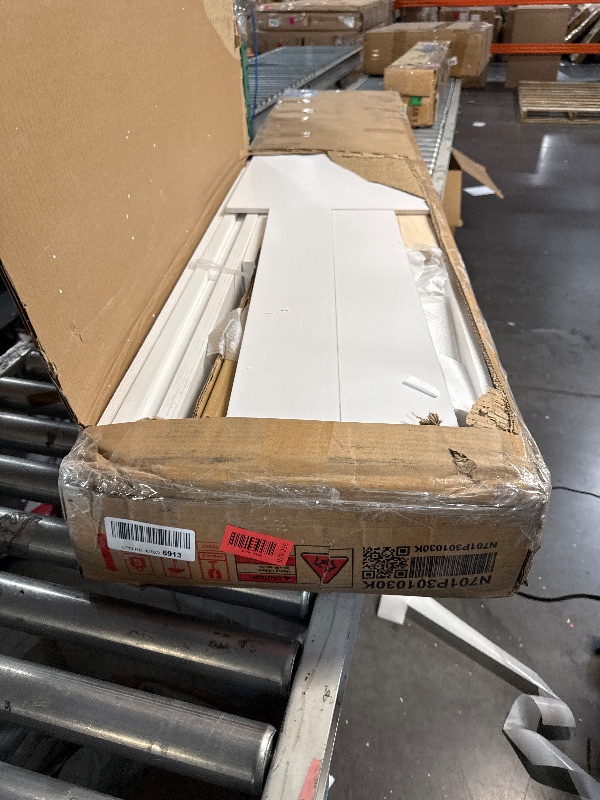 Photo 1 of ***MISSING PARTS***
Merax Modern Solid Wood Full Size Platform Bed with Headboard,No Box Spring Needed,Easy Assembly,White