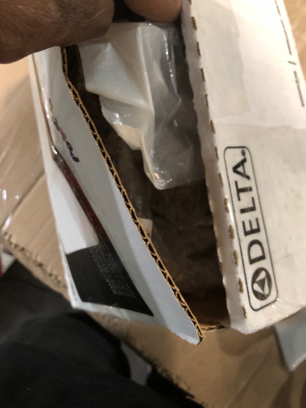 Photo 1 of *************FOR PARTS ONLY-MISSING PARTS****************
Delta Nicoli 14 Series H2Okinetic Shower Faucet Set, Brushed Gold Shower Head and Handle Set, Valve Trim Kit, Champagne Bronze 142749-CZ (Shower Valve Included)