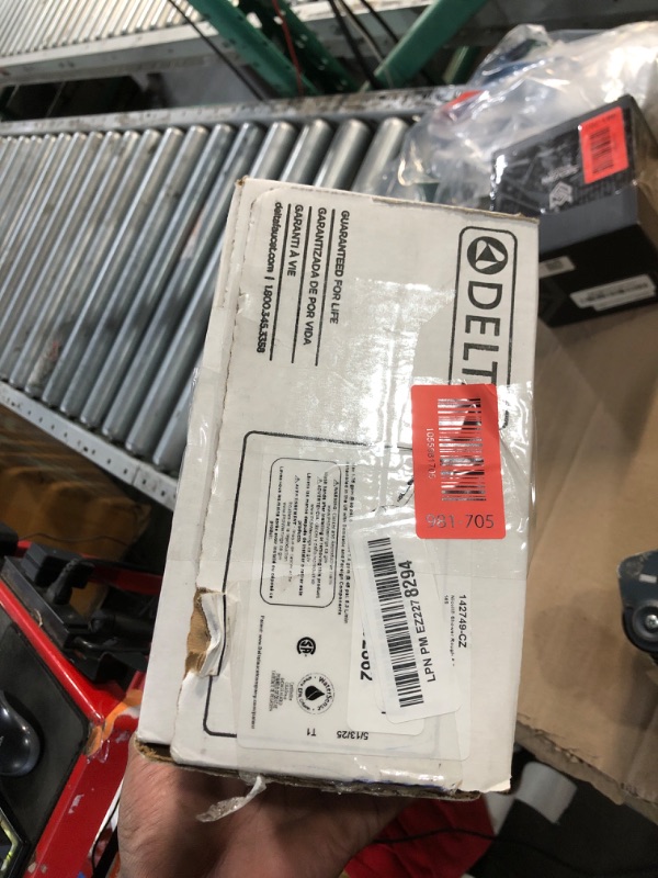 Photo 1 of *************FOR PARTS ONLY-MISSING PARTS****************
Delta Nicoli 14 Series H2Okinetic Shower Faucet Set, Brushed Gold Shower Head and Handle Set, Valve Trim Kit, Champagne Bronze 142749-CZ (Shower Valve Included)