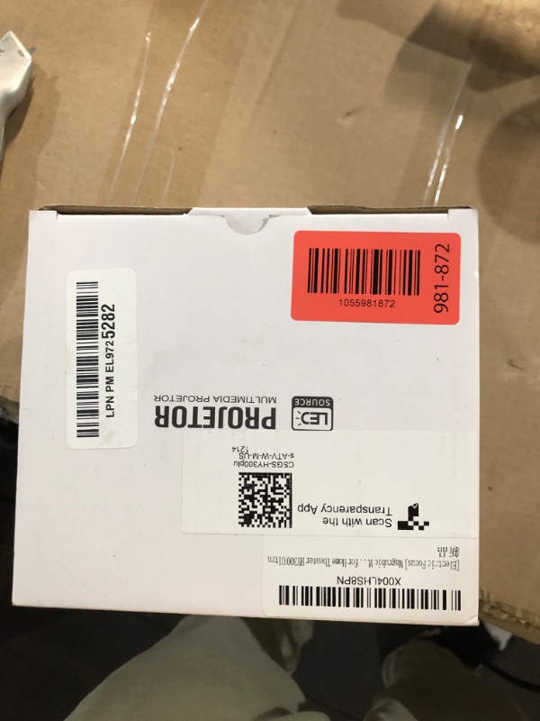 Photo 1 of ?Electric Focus?Magcubic Mini Projector 4K Support, Portable Projector with WiFi 6 and Bluetooth 5.4, Smart Proyector, 5W Soundbase Speaker, 180° Rotation for Home Theater HY300 Ultra