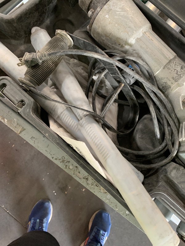 Photo 1 of ***NO POWER, PARTS ONLY***VEVOR Demolition Jack Hammer, MAX 3500W Jack Hammer Concrete Breaker 1900 BPM Heavy Duty Electric Jack Hammer, 2pcs Chisel w/Gloves & 360°C Swiveling Front Handle for Trenching and Breaking Holes