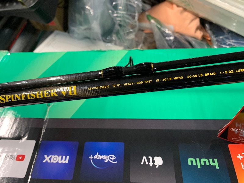 Photo 1 of ***MAY BE BROKEN***PENN 10' Spinfisher VII Spinning Fishing Rod & 6500 Reel Combo, 15-30lb Line Rating, Heavy Power, IPX5 Sealing, CNC Gear Technology with Brass Main Gear