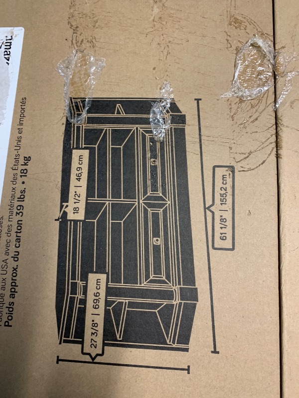 Photo 1 of ***PARTIAL SET BOX 1/2***
Sauder Palladia Corner TV Stand Console Entertainment Credenza, in Split Oak