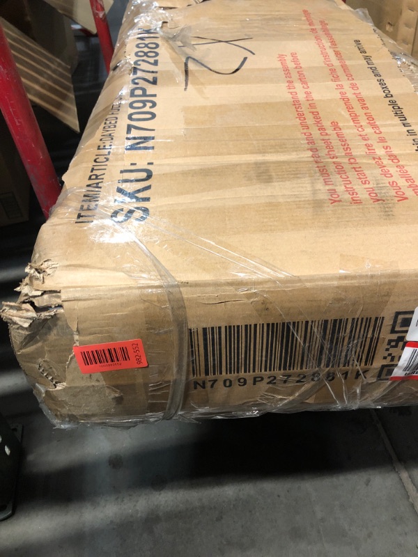 Photo 1 of ***STOCK PHOTO FOR REFERENCE ONLY***Daybed with Trundle and LED Light, Heavy Duty Metal Full Bed Frame with Upholstered Storage Headboard & Charging Station, Day Bed Pop Up Trundle Bed for Living Room,Bedroom and Guest Room, Black