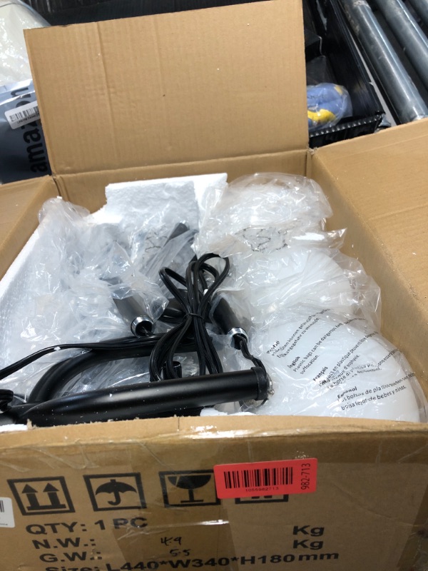 Photo 1 of ***(PARTS ONLY/ NON FUNCTIONAL)***
Lightdot 63IN Black Floor Lamp Dimmable with Candle Holder Style Mid Century Standing Lamps with 3 3000K Soft Warm White Bulbs Included, Modern Globe Floor Lamp for Living Room/Wedding