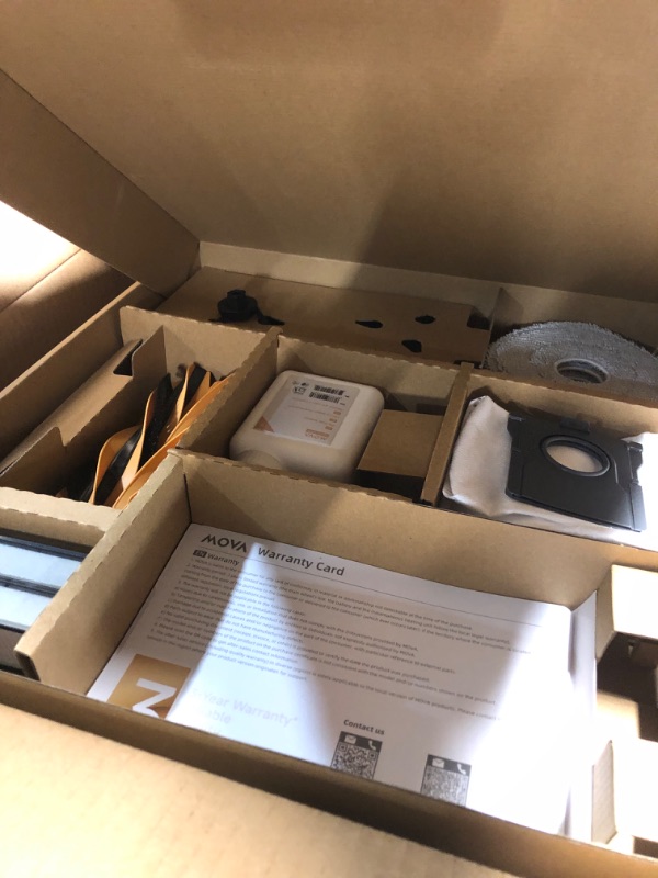 Photo 1 of **Parts Only*** Mova V50 Ultra Complete Robot Vacuum and Mop Self-Cleaning, 24,000 Pa Suction, Liftable Navigation with Obstacle Overcoming and Warm Water Mopping with DuoSolution System Designed for Pets, Black