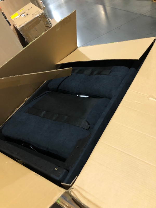 Photo 1 of ****PALLET PICK UP TRUCK OR TRAILER; BOX 1/3 AND 2/3 ONLY***********Yafylly L-Shaped Convertible Sofa Bed with Storage, Pull Out Sleeper, Recliner & Chaise Lounge, Ink Blue