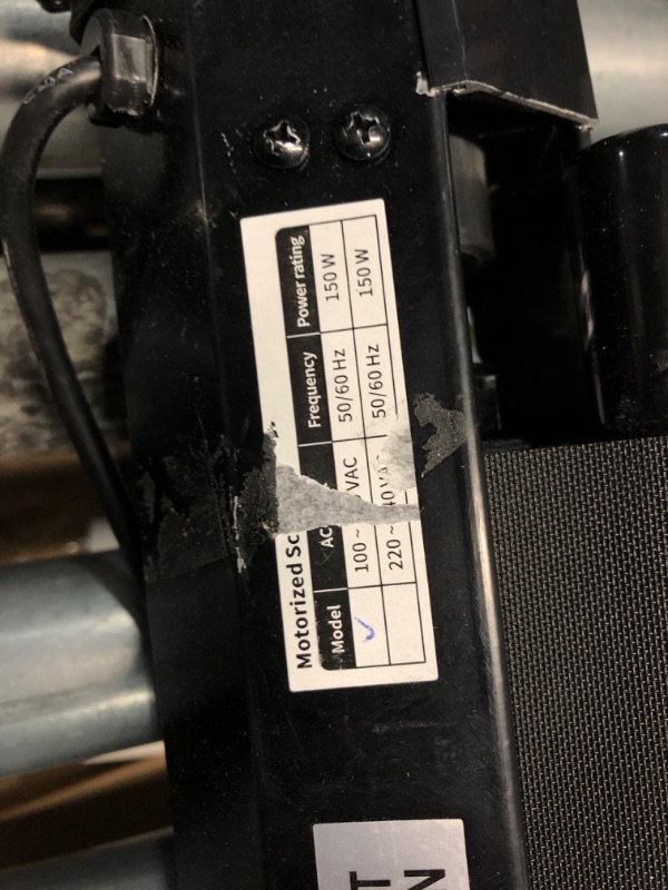 Photo 1 of ***STOCK PHOTO FOR REFERENCE ONLY***Motorized Projector Screen - Indoor and Outdoor Movies Screen Electric Projector Screen W/Remote Control (120 inch)