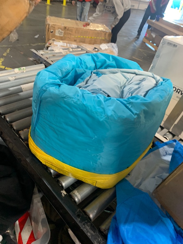 Photo 1 of (missing hose for water function) Heavy Inflatable Water Slide Park, Double Slide Climbing Wall Fountain for Outdoors, Equipped with Air Blower