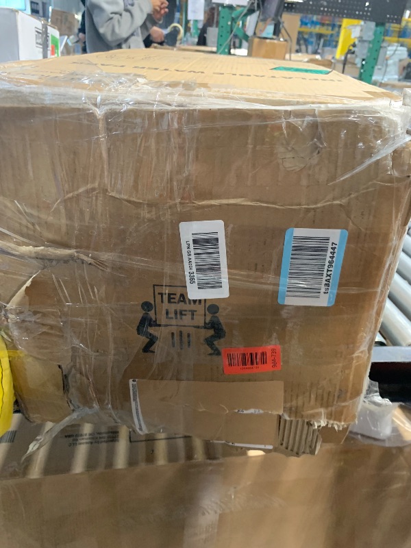 Photo 1 of (missing hose for water function) Heavy Inflatable Water Slide Park, Double Slide Climbing Wall Fountain for Outdoors, Equipped with Air Blower