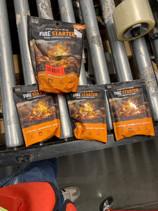 Photo 1 of (3 Packs) Insta-Fire Fire Starter Perfect for Camping, Emergencies, Hiking, Fishing, Boating, Fire Pits, Grilling, Survival, Preppers, Food Storage, Boiling Water (as Seen on Shark Tank!)