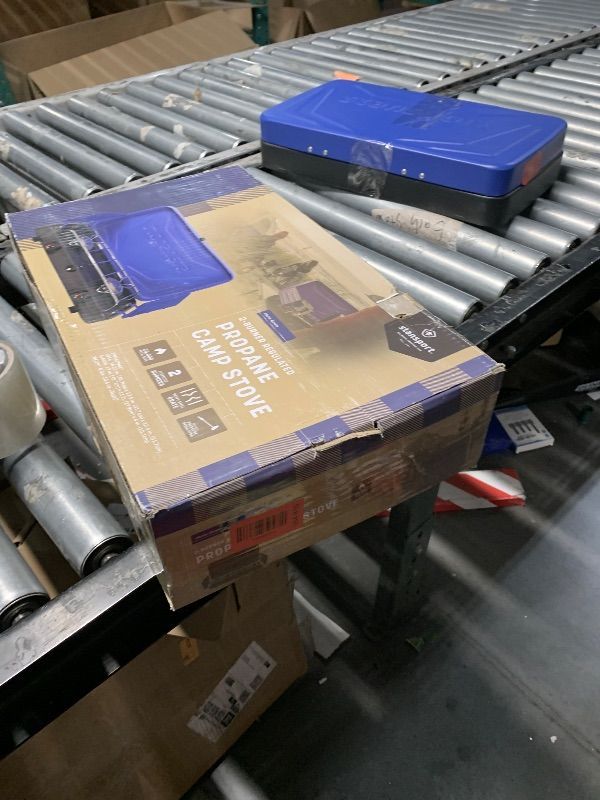 Photo 1 of ***(MISSING PARTS/ SEE NOTES FOR DETAILS)***Stansport 2-Burner Regulated Propane Stove - 20,000 BTUs