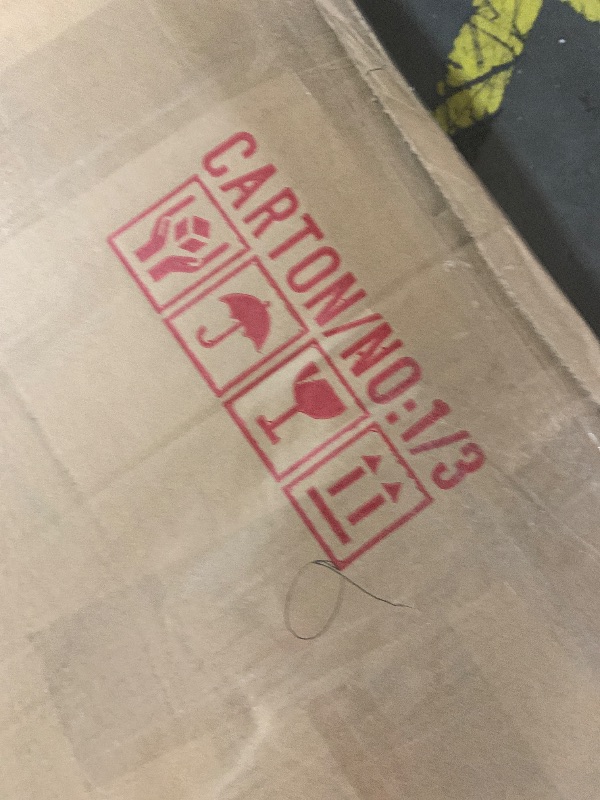 Photo 1 of ***DAMAGED, SEE PHOTOS | PARTIAL SET (BOX 1/3) - PRICE ADJUSTED | TRUCK/TRAILER PICKUP ONLY*** Meridian Furniture RevelBlack-K Revel Collection Modern | Contemporary Black Velvet Upholstered Bed with Deep Button Tufting, 101" W x 98" D x 60" H, Black, Ki