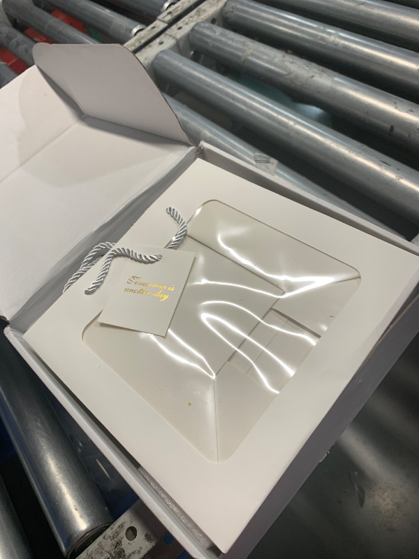 Photo 1 of (sold for parts) SMUK Handmade LED Artificial Flowers Lamp, 3-Way Dimmable Flower Table Lamp in Clear Acrylic Box, Unique Decorative Night Light