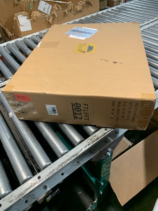 Photo 1 of ****PARTIAL SET BOX 2/2 ONLY****
DWVO TV Stand with Fireplace for 75 Inch TVs, Entertainment Center with Power Outlet, Electric Fireplace TV Stands for Living Room, TV Console with Storage Drawers & Cabinets (White)