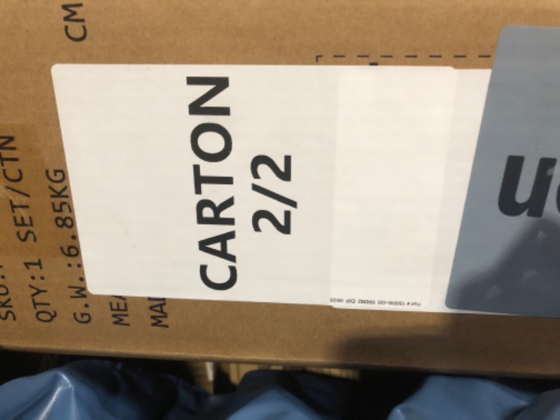 Photo 1 of ****PARTIAL SET BOX 2/2 ONLY****
DWVO TV Stand with Fireplace for 75 Inch TVs, Entertainment Center with Power Outlet, Electric Fireplace TV Stands for Living Room, TV Console with Storage Drawers & Cabinets (White)