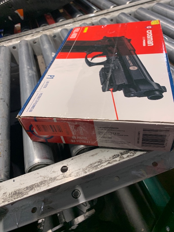 Photo 1 of (missing pieces) Crosman CFAMP1L Full Auto P1 CO2-Powered BB Air Pistol With Laser Sight (Class II <1 mW)