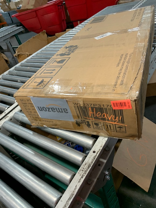 Photo 1 of (box 2 , parts only) KEIKI Twin Size Heroes Fire Truck Car-Shaped Bed Frame with Wheels, for Boys and Girls, Modern Style Platform Car Bed with Solid Wooden Slats, Easy Assembly, No Box Spring Required, for Bedroom, Red