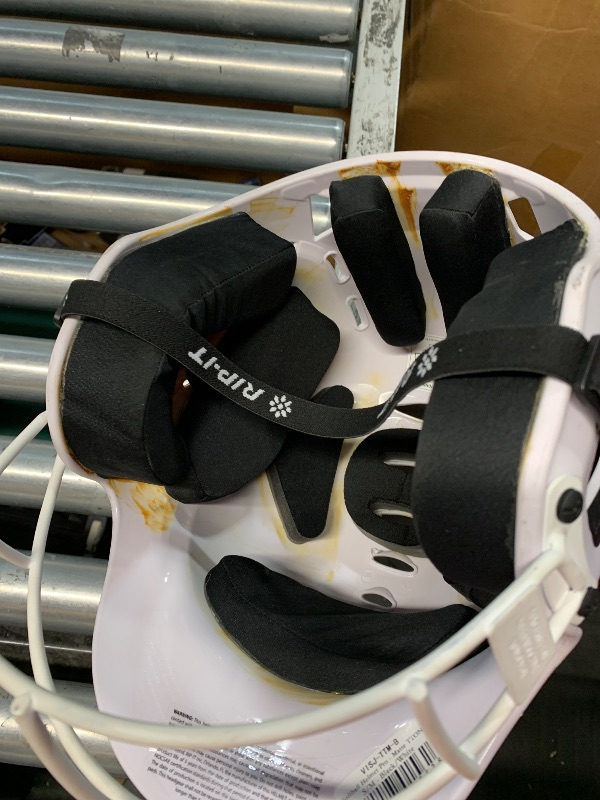 Photo 1 of ***DAMAGED, GLUE MELTED, SEE PHOTOS*** RIP-IT | Vision Pro Softball Batting Helmet with Face Mask | Matte | Two-Tone Black S/M | Lightweight Women’s Sport Equipment