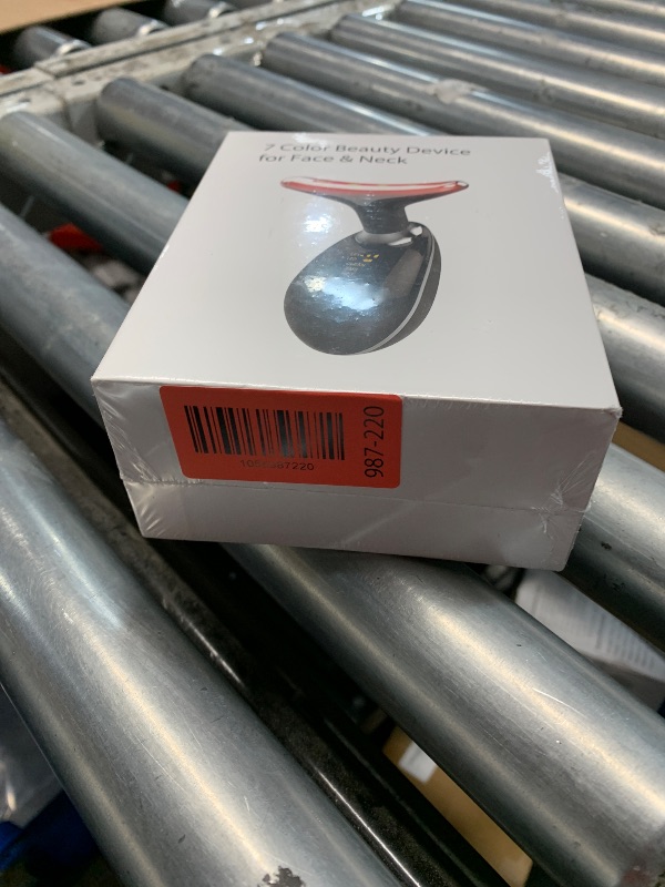 Photo 1 of ***FACTORY SEALED*** ELISHINE Red-Light-Therapy-for-Face and Neck, 7 Color Light Based Facial Massager, Portable Skin Care Tool (Black)