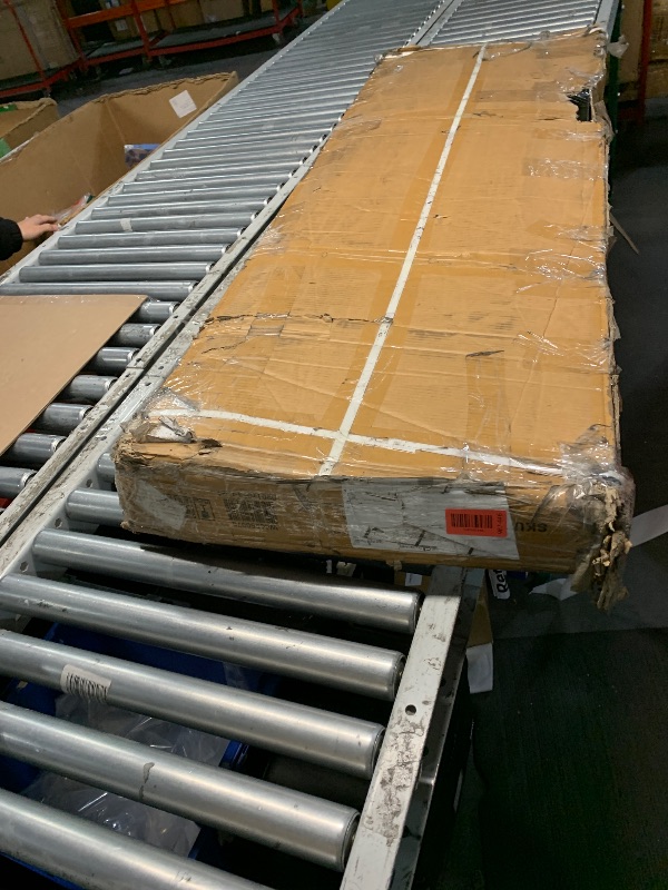 Photo 1 of ***MAJOR DAMAGE, SOLD FOR PARTS ONLY*** BTMWAY 40.7 in. W x 39 in. D x 63.4 in. H Steel Trash Can Storage Shed, Small Outdoor Utility Tool Metal Shed w/Lockable Door CXXBK-GI60070W465-Can01