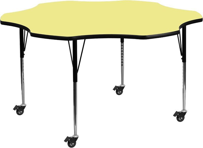 Photo 1 of ***PARTIAL SET, LEGS ONLY - PRICE ADJUSTED*** Laminate Activity Table Stand Height Adjustable Legs with Wheels
