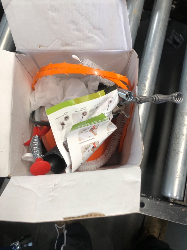 Photo 1 of *** FOR PIECES*** 33 Feet Drain Snake Auger, Plumbing Snake Drain Hair Clog Removal Tool, Sink Unclogger Drain, Heavy Duty Toilet Snake Auger, Cleaner Tool for Bathroom Kitchen Tub Shower Drain Clog Remover with Gloves