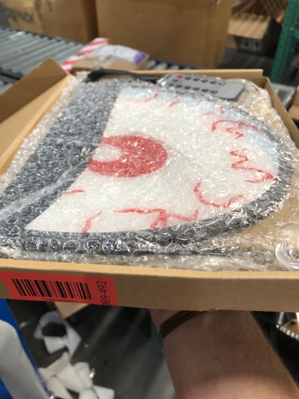 Photo 1 of [Timer & 8 Modes] Halloween Decorations Spooky Eyes Lights, Extra Large 21 Inch Halloween Window Decorations RGB Lights Glowing Eyes Halloween Window Lights USB Powered Halloween Decor Indoor Home