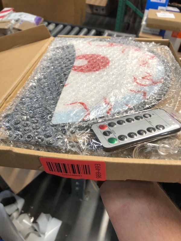 Photo 1 of [Timer & 8 Modes] Halloween Decorations Spooky Eyes Lights, Extra Large 21 Inch Halloween Window Decorations RGB Lights Glowing Eyes Halloween Window Lights USB Powered Halloween Decor Indoor Home