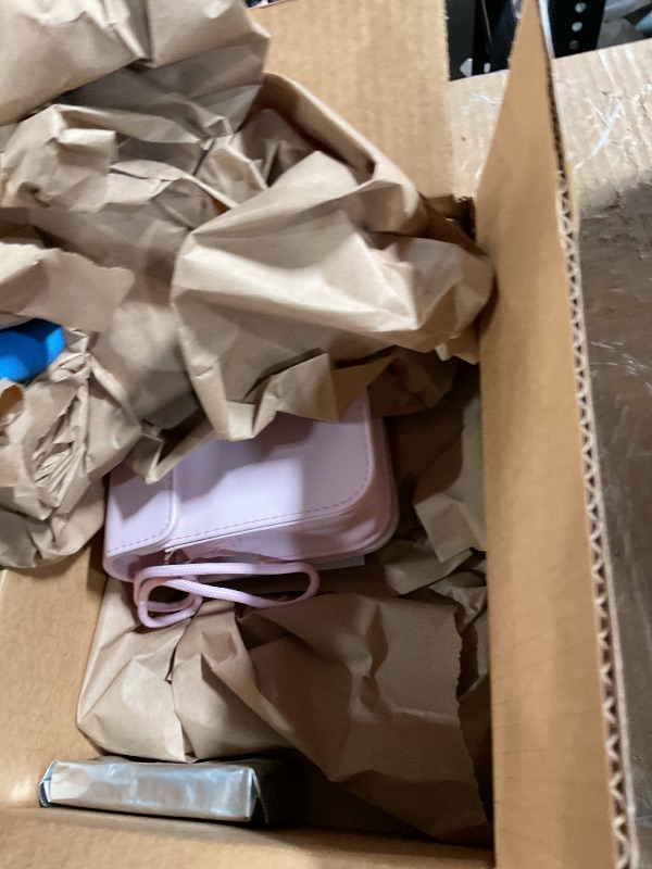 Photo 1 of ***Missing All Accessories, Camera Only *** Fujifilm Instax Mini 12 Instant Camera + MiniMate Accessory Bundle & Compatible Custom Case + Fuji Instax Film Value Pack (50 Sheets) Flamingo Designer Photo Album (Blossom Pink)