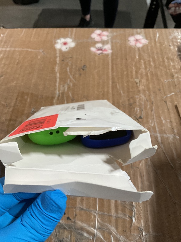 Photo 1 of (Pack of 2) Remote Cover Case for Roku TV Remote Control/Silicone Protective Sleeve Skin - Glow in The Dark (Green/Blue)