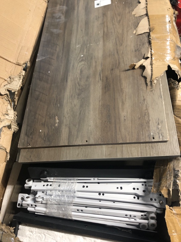 Photo 1 of **PARTS ONLY item is being sold for hardware, spare boards, & metal frame only**
GarveeHome 5 Dresser for Bedroom, 50 in Tall Dresser, Freestanding Vertical Drawer with Storage, Wooden Closet Chest Storage for Living Room, Hallway, Entryway, Ash Grey