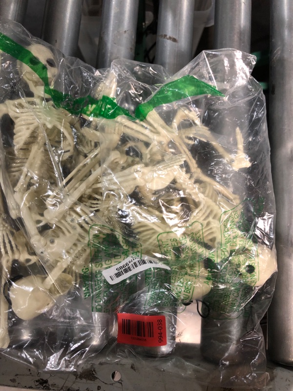 Photo 1 of ?5PCS 16 Inch Height? Halloween Decorations Outdoor Indoor Halloween Skeleton Spooky Posable Skeletons Toy Small Skeletons Hanging Decor Movable Joints Decor Graveyard Haunted Party Accessories