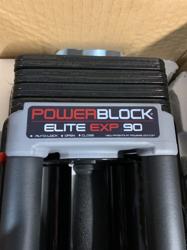 Photo 1 of ***STOCK PHOTO FOR REFERENCE ONLY***
PowerBlock Pro 90 Adjustable Dumbbell, Sold As A Single Unit 5-90 lb Dumbbell – Durable Steel Build, Innovative Workout Equipment, Strength Training