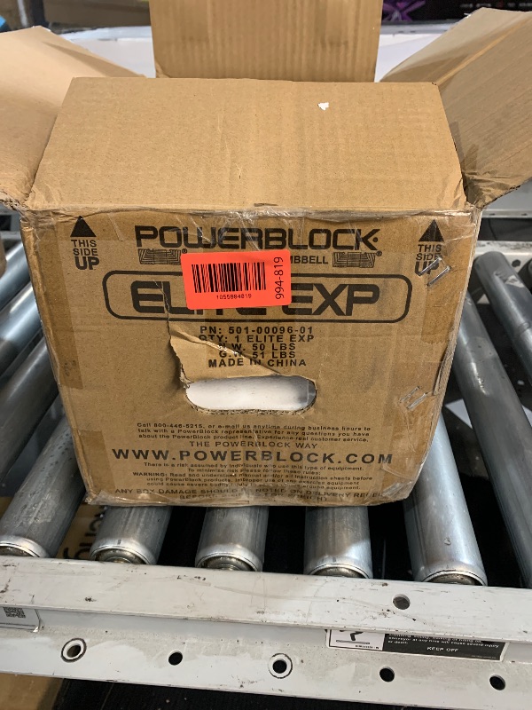 Photo 1 of ***STOCK PHOTO FOR REFERENCE ONLY***
PowerBlock Pro 90 Adjustable Dumbbell, Sold As A Single Unit 5-90 lb Dumbbell – Durable Steel Build, Innovative Workout Equipment, Strength Training