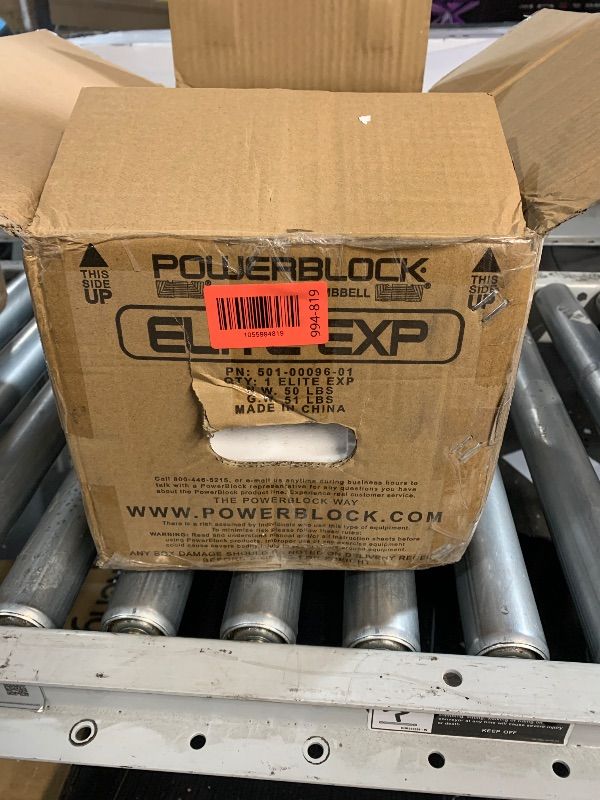 Photo 1 of ***STOCK PHOTO FOR REFERENCE ONLY***
PowerBlock Pro 90 Adjustable Dumbbell, Sold As A Single Unit 5-90 lb Dumbbell – Durable Steel Build, Innovative Workout Equipment, Strength Training