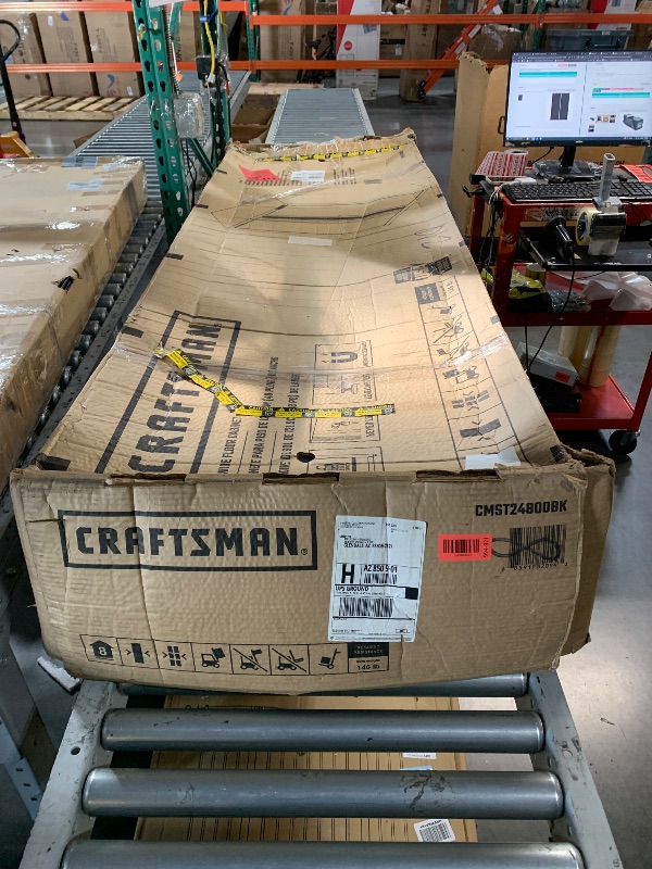 Photo 1 of ***DAMAGED - SEE NOTES/PICTURES******TRUCK/TRAILER PICKUP ONLY***
CRAFTSMAN Metal Garage Storage Cabinet, Floor Cabinet, 48 Inch (CMST24800BK)