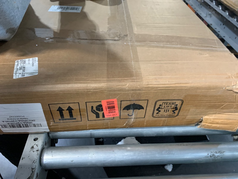 Photo 1 of ***********INCOMPLETE ITEM, THIS IS ONLY BOX A, BOX B NOT INCLUDED************
Tribesigns 71 inch Executive Desk, L Shaped Desk with Cabinet Storage, Executive Office Desk with Shelves, Business Furniture Workstation for Home Office, Brown and Black