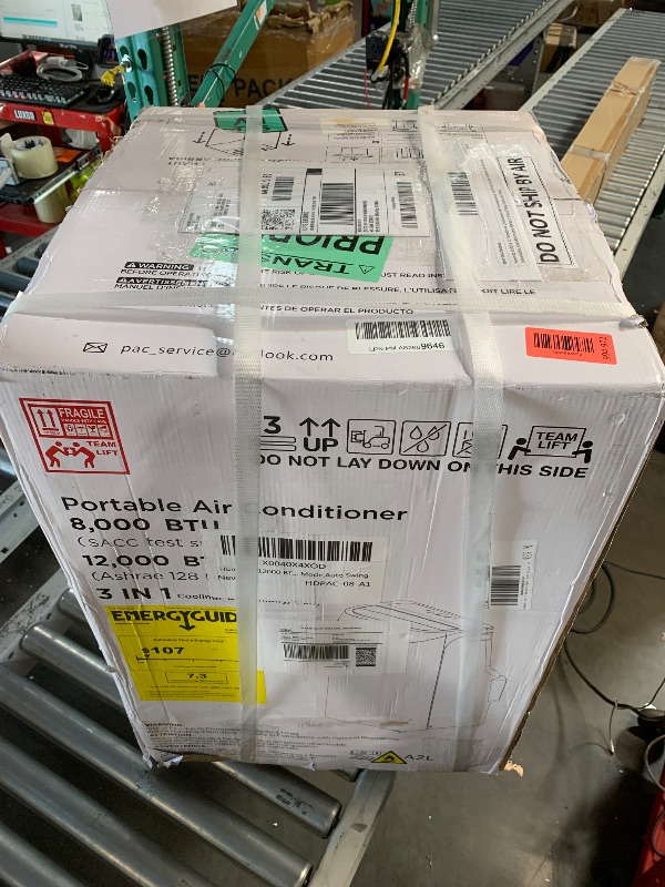 Photo 1 of ***FACTORY SEALED***
Humhold 12000 BTU Portable Air Conditioners with Remote Control, 3-in-1 Free Standing Cooling AC Unit with Fan & Dehumidifier, Cools Room up to 500 sq.ft, Smart/Sleep Mode,Auto Swing