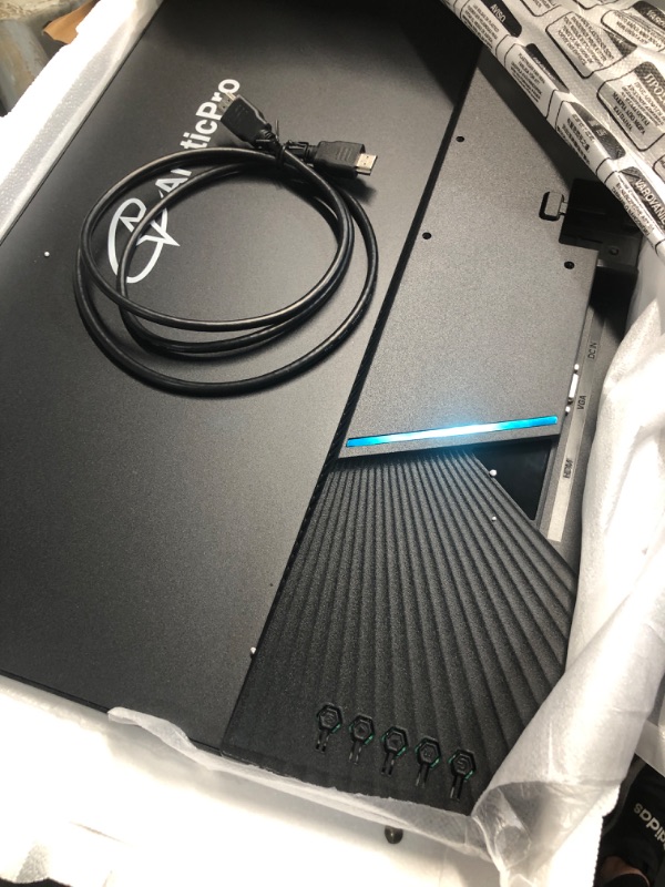 Photo 1 of **MISSING POWER CORD AND STAND**
ArcticPro 27 inch Monitor 120Hz, FHD 1080p, Computer Monitor, IPS, 99% sRGB, Adaptive Sync, 1ms Response Time, 3-Sided Frameless, Ultra Slim, VESA Mountable, Anti-Blue Light Design, HDMI & VGA Ports